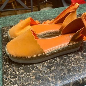 Vince Camuto Brittie Platform Espadrille Sandal in Orange